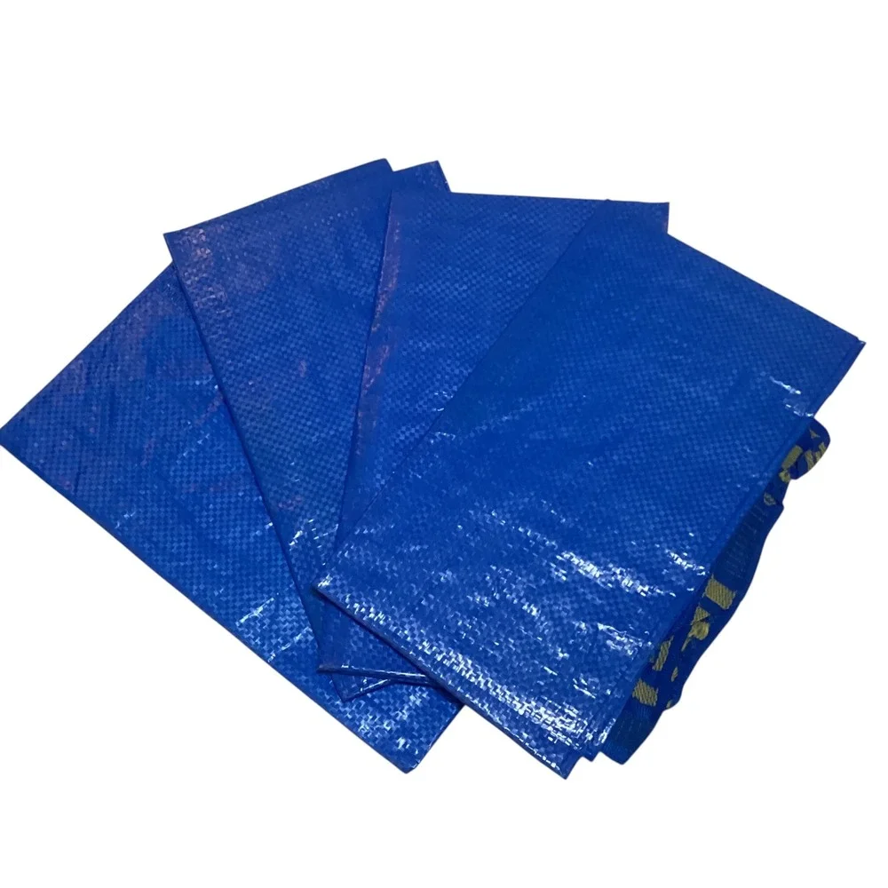 IKEA Frakta Blue Shopping Bags Set of 4 Extra Large Reusable Totes 172.283.40